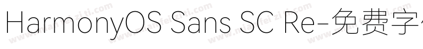 HarmonyOS Sans SC Re字体转换